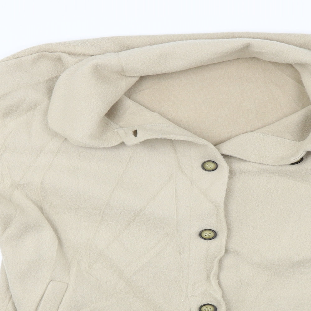Preworn  Womens Beige   Jacket Coat Size S