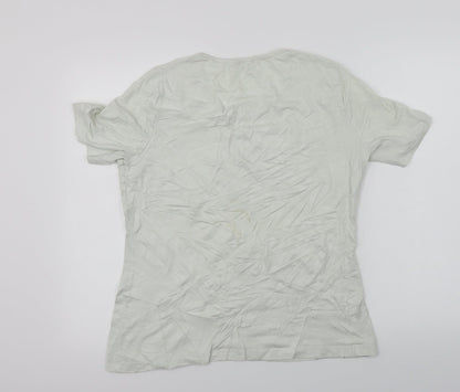 Bianca  Womens Ivory   Basic T-Shirt Size 14