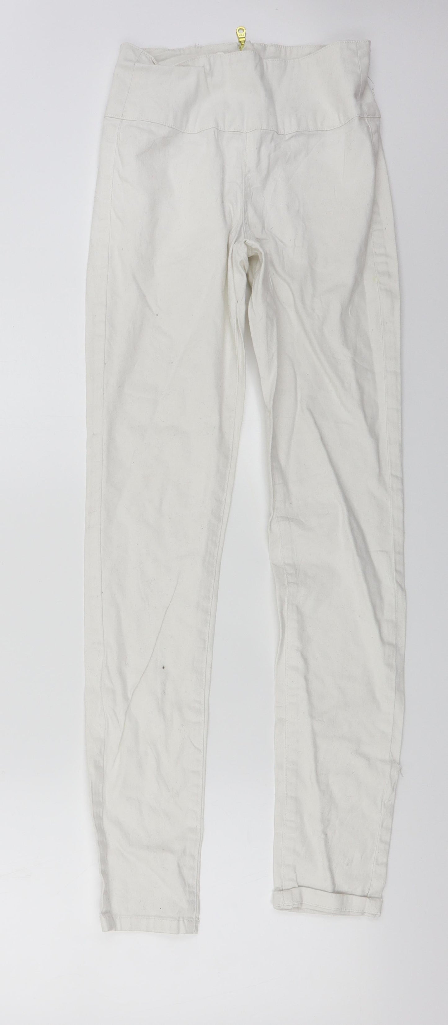 Pieces Womens White   Skinny Jeans Size 24 in L28 in