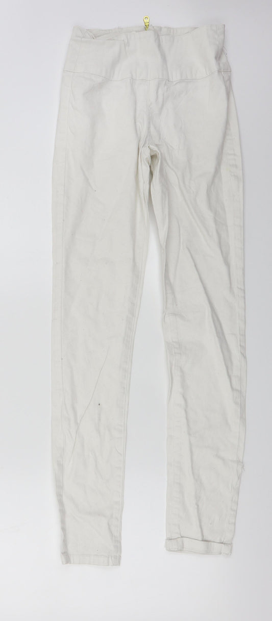 Pieces Womens White   Skinny Jeans Size 24 in L28 in