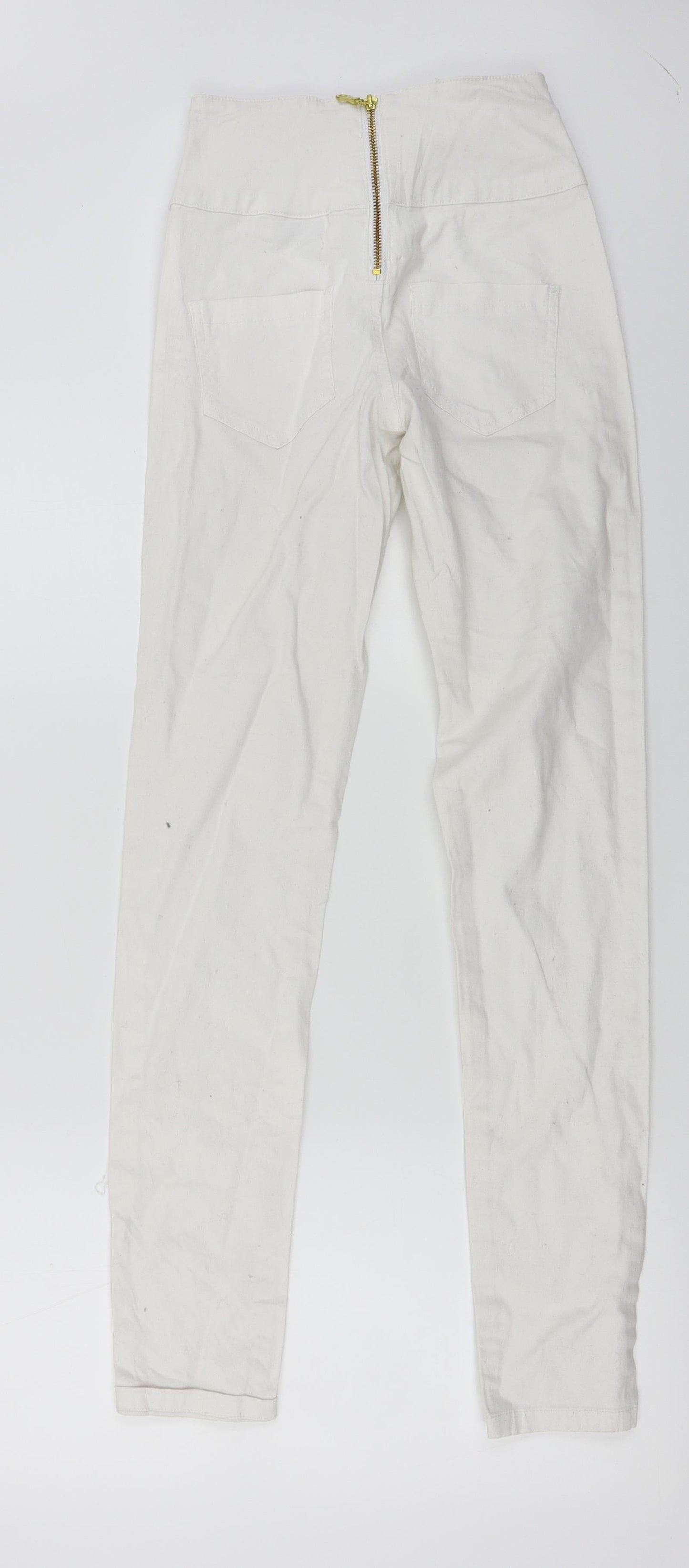 Pieces Womens White   Skinny Jeans Size 24 in L28 in