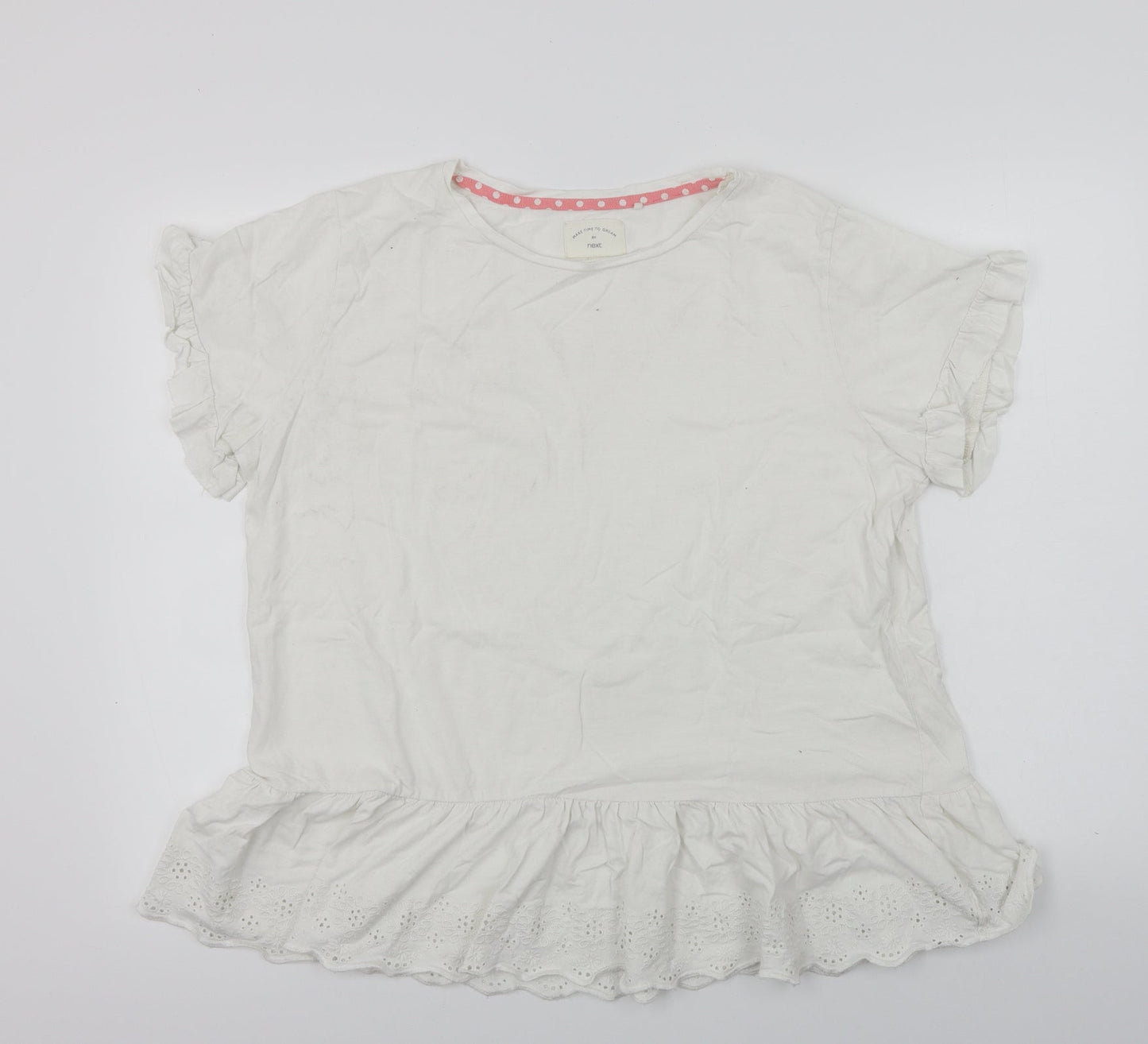 NEXT  Womens White   Basic T-Shirt Size L
