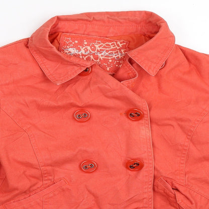 Preloved New Look Girls Orange   Jacket  Size 11-12 Years - Detail
