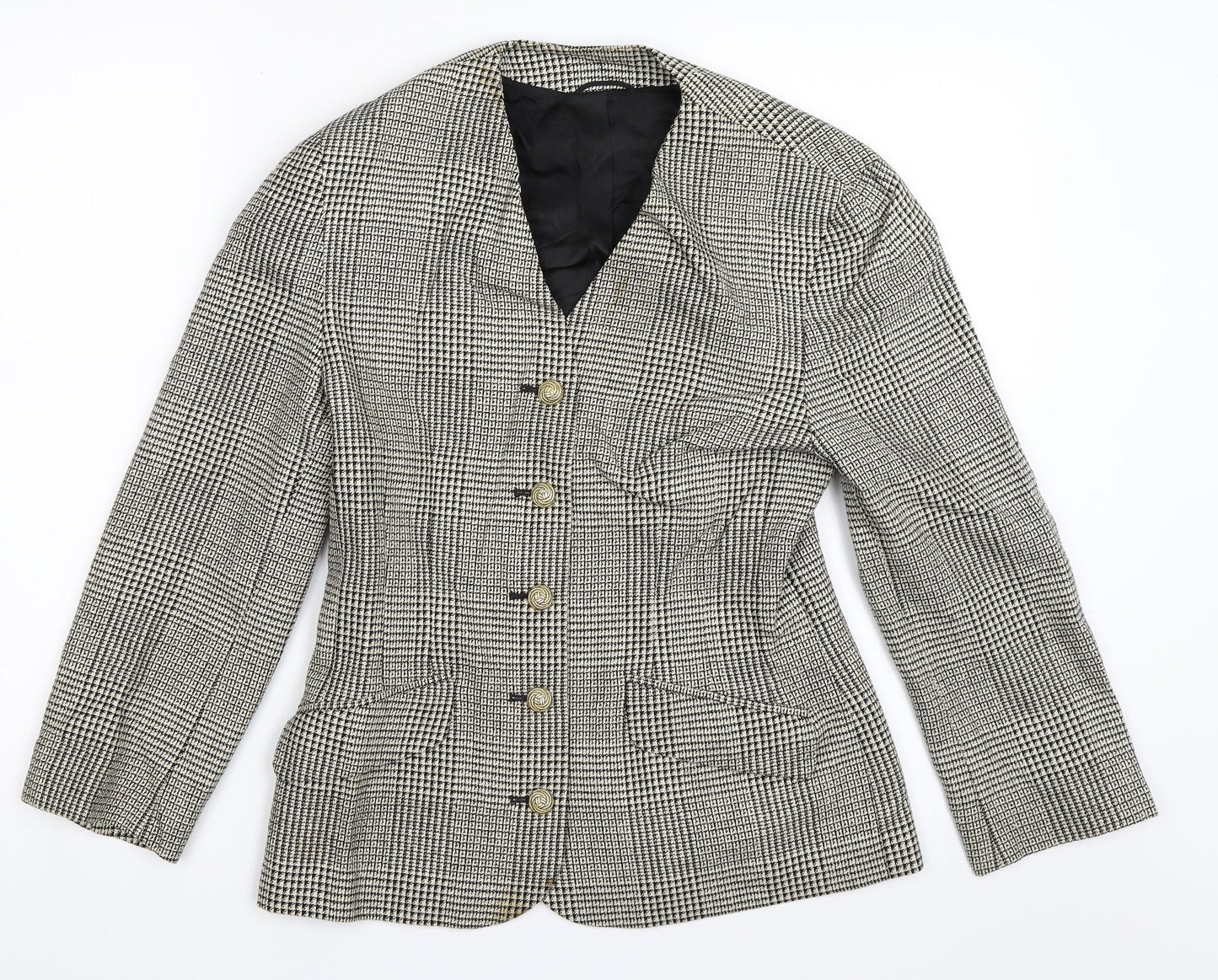 St Michael Womens Black   Jacket Blazer Size 10