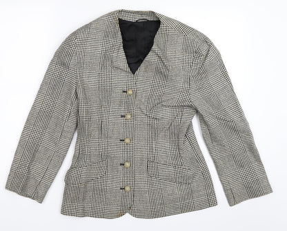 Preloved St Michael Womens Black   Jacket Blazer Size 10 - Front