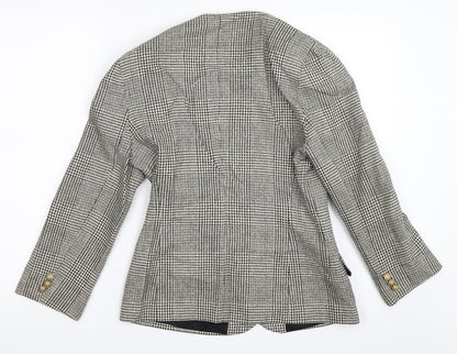 Preloved St Michael Womens Black   Jacket Blazer Size 10 - Back