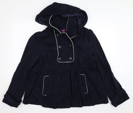 New Look Womens Blue   Overcoat Coat Size 18