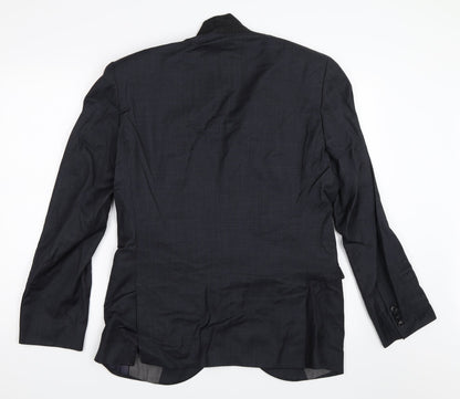Preloved NEXT Mens Black   Jacket Blazer Size 40 - Back
