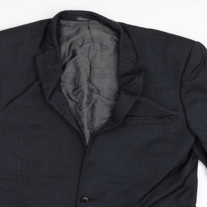 Preloved NEXT Mens Black   Jacket Blazer Size 40 - Detail