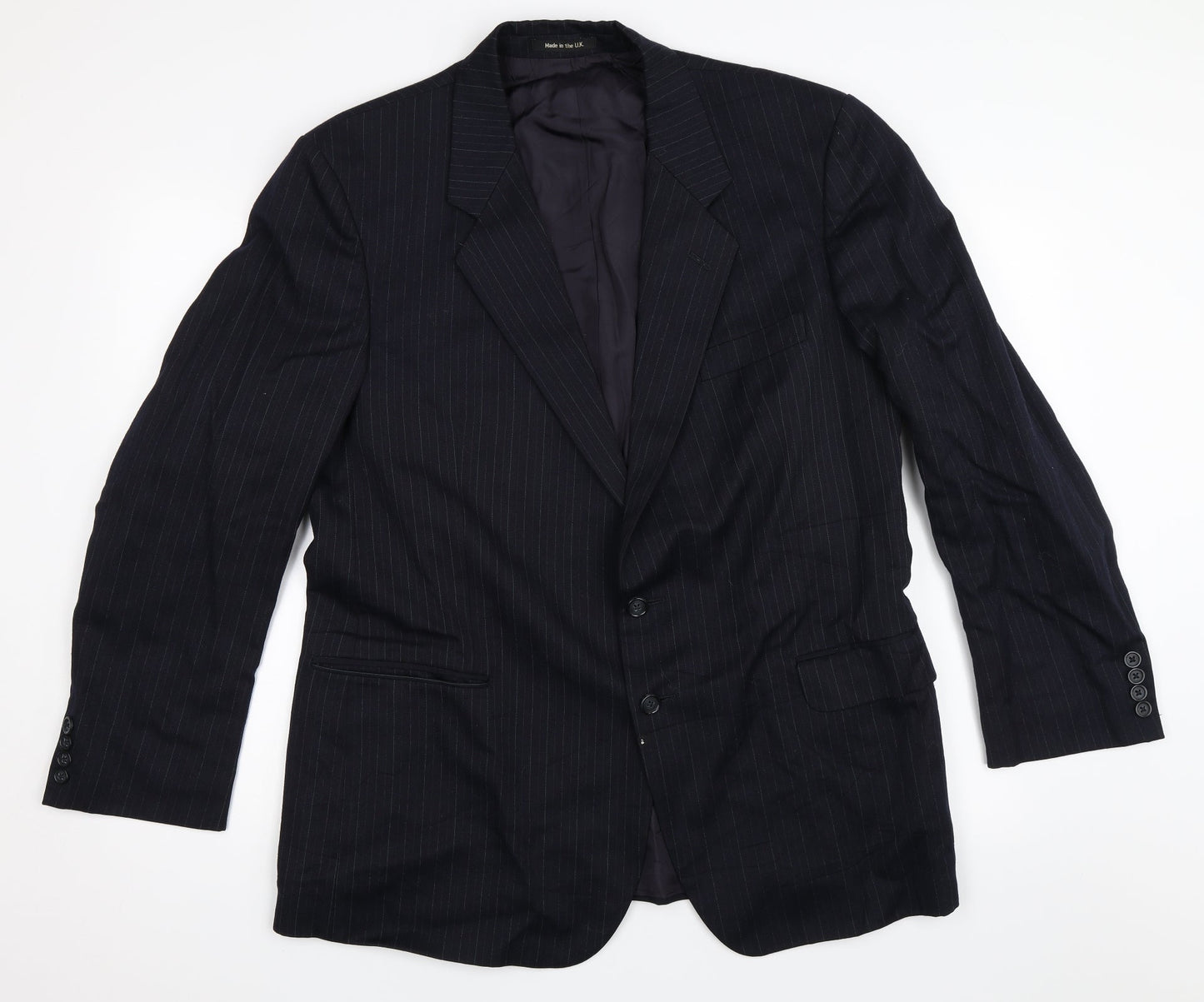 St Michael Mens Blue   Jacket Blazer Size 44