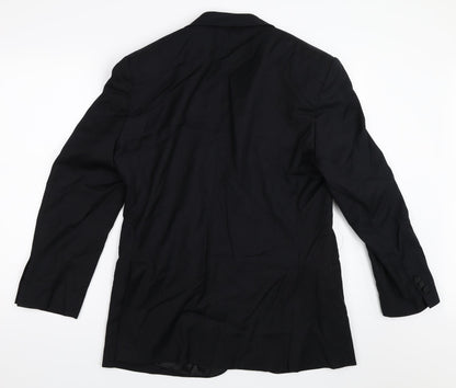 Preloved Preworn Mens Black   Jacket Blazer Size 38 - Back