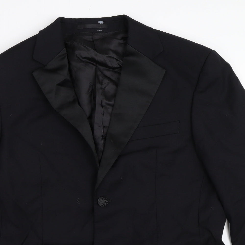 Preworn Mens Black   Jacket Blazer Size 38