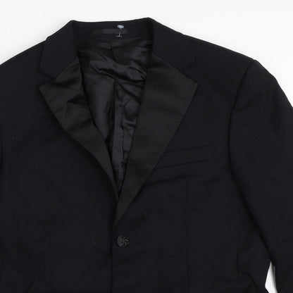 Preloved Preworn Mens Black   Jacket Blazer Size 38 - Detail