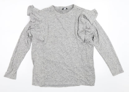 Preloved M&Co Womens Grey   Pullover Jumper Size 10 - Front