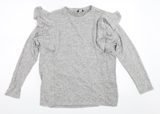 M&Co Womens Grey   Pullover Jumper Size 10
