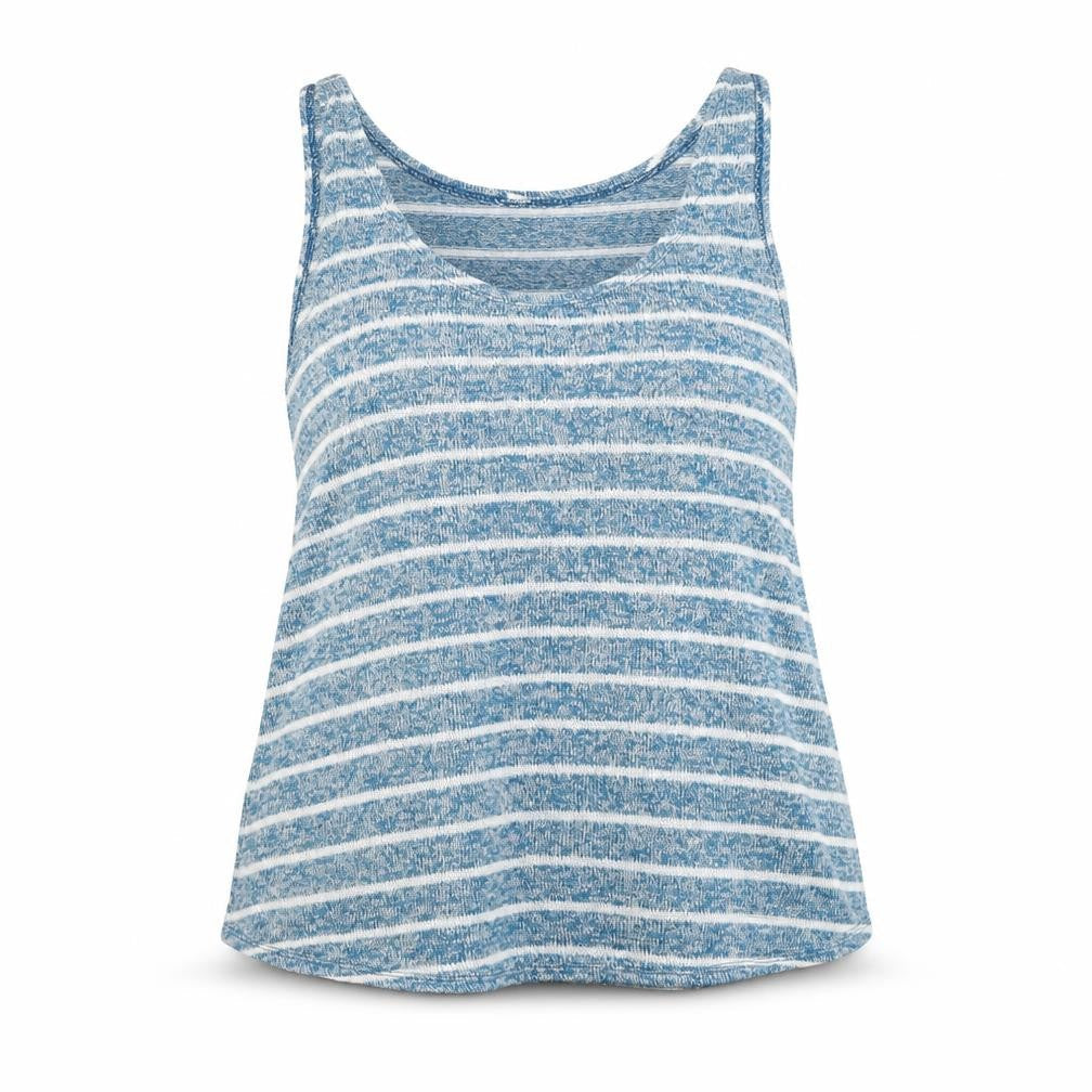 Preworn Womens Blue Striped  Basic Tank Size 14