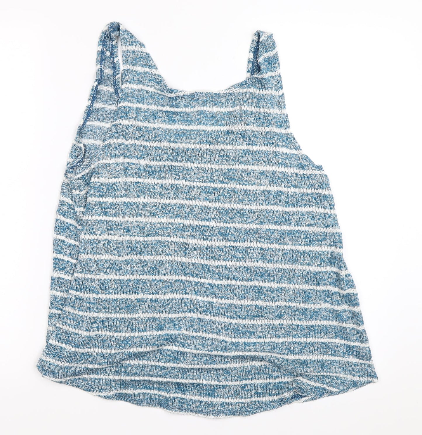 Preworn Womens Blue Striped  Basic Tank Size 14