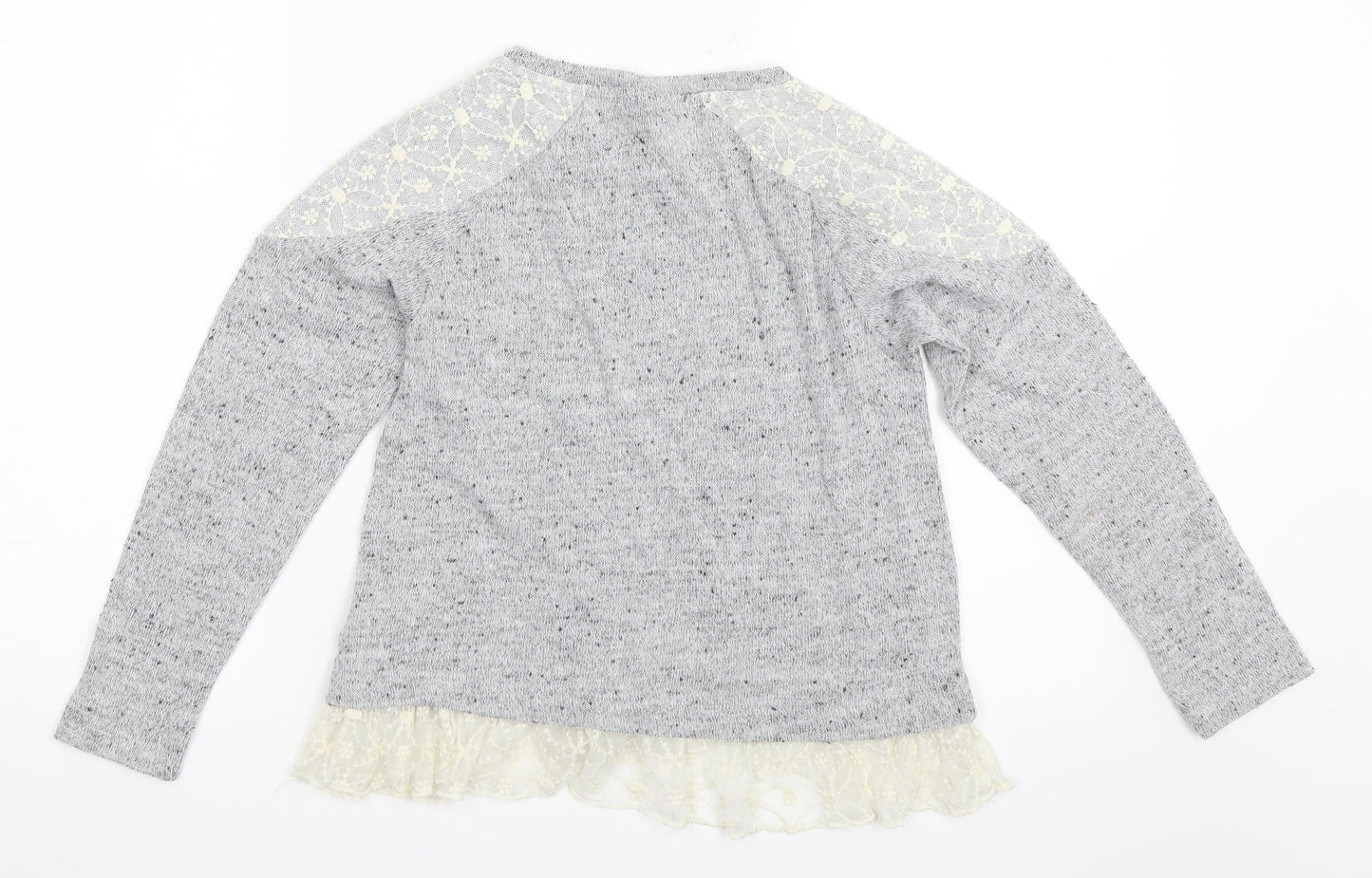 NEXT Girls Grey   Pullover Jumper Size 10 Years