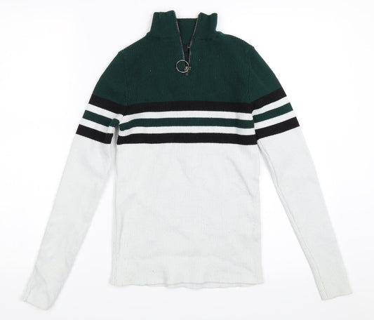 New Look Womens Green   Henley Sweatshirt Size 12