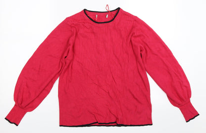 Marks & Spencer Womens Pink   Pullover Jumper Size 14