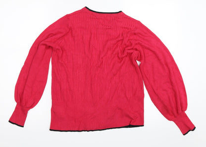 Marks & Spencer Womens Pink   Pullover Jumper Size 14