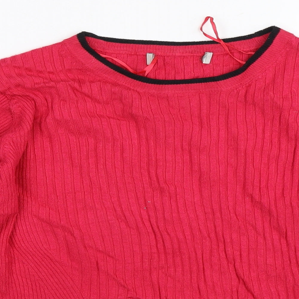 Marks and Spencer Womens Pink   Pullover Jumper Size 14