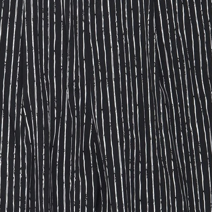 Preworn Womens Black Striped  Trousers  Size 27 in L24 in