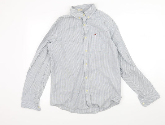 Hollister Mens Blue Striped   Button-Up Size S