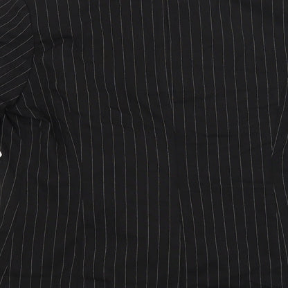 Very Womens Black Striped  Jacket Blazer Size 12