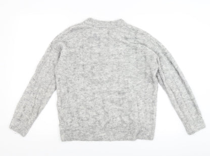 Preloved Preworn Mens Grey   Pullover Jumper Size S - Back