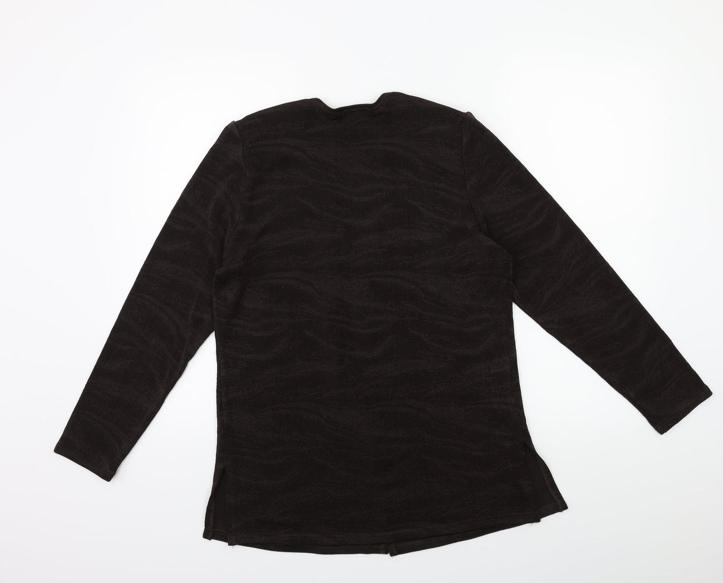 Reflections Womens Brown   Cardigan Jumper Size S