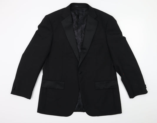 Brook Taverner Mens Black   Jacket Suit Jacket Size 40
