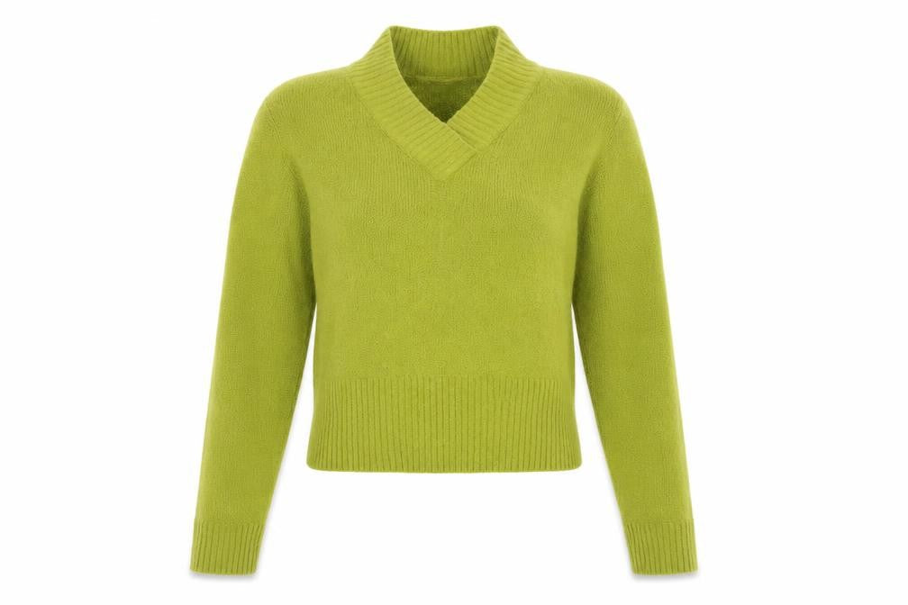 yf Womens Green  Knit Pullover Jumper Size M