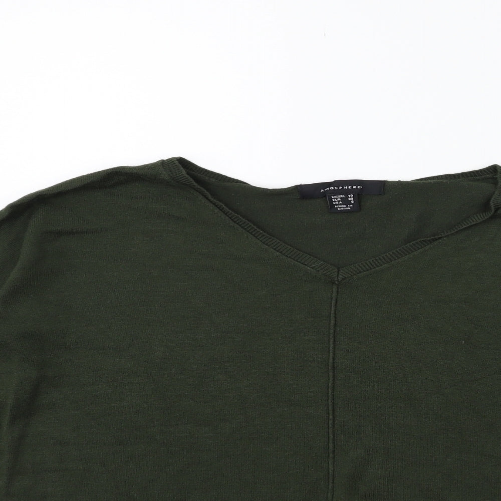 Atmosphere Womens Green  Knit Pullover Jumper Size 10