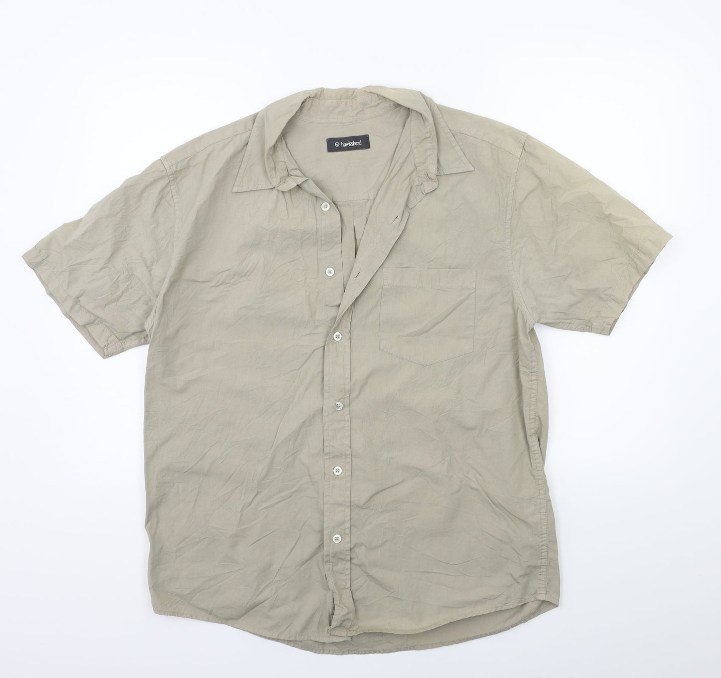 Hawkshead Mens Brown    Button-Up Size M