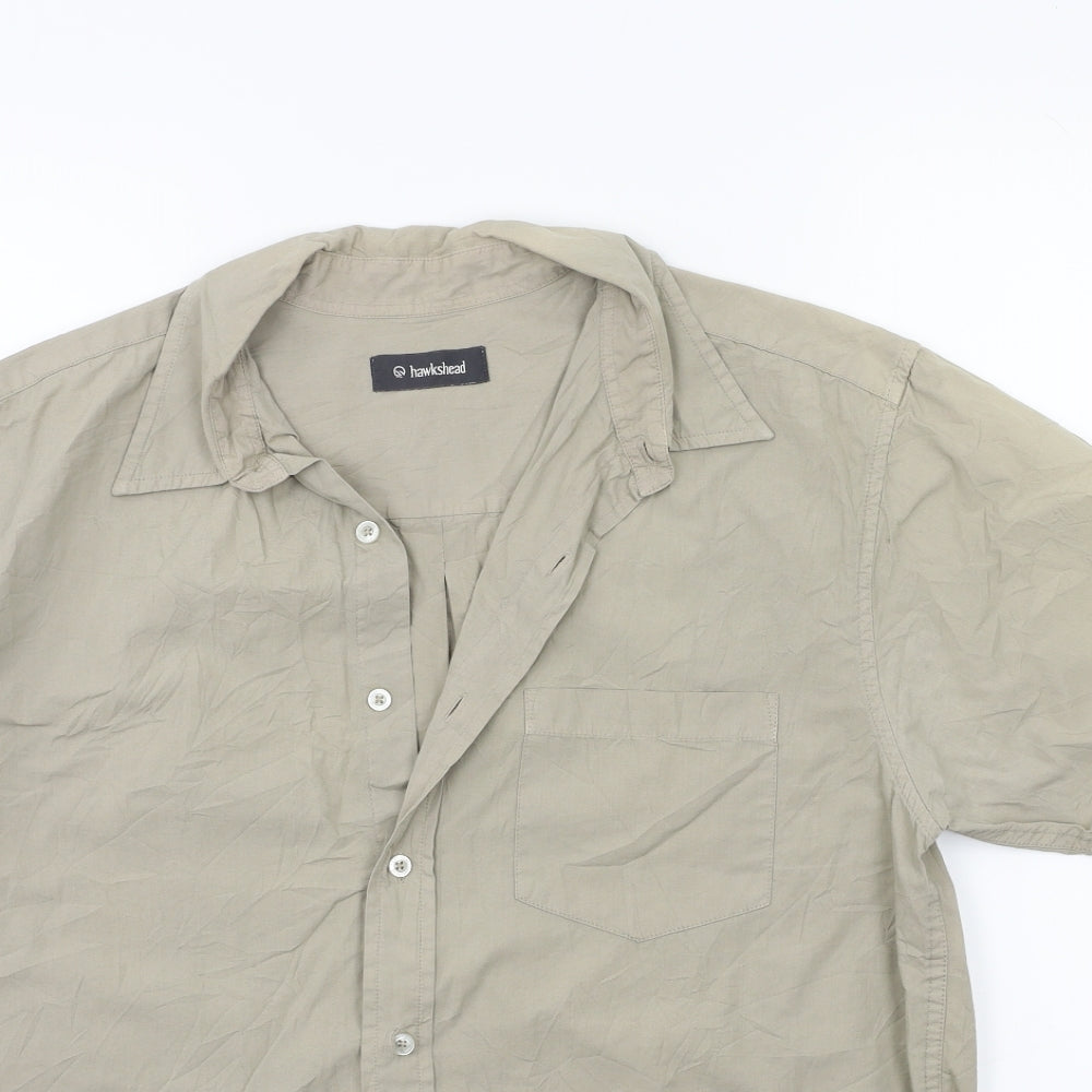 Hawkshead Mens Brown    Button-Up Size M