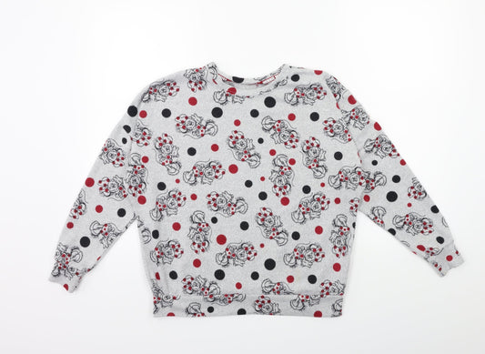 Disney Womens Grey   Top Pyjama Top Size 8  - MINNIE MOUSE