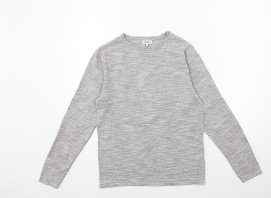 NEXT Mens Grey  Knit Pullover Jumper Size S