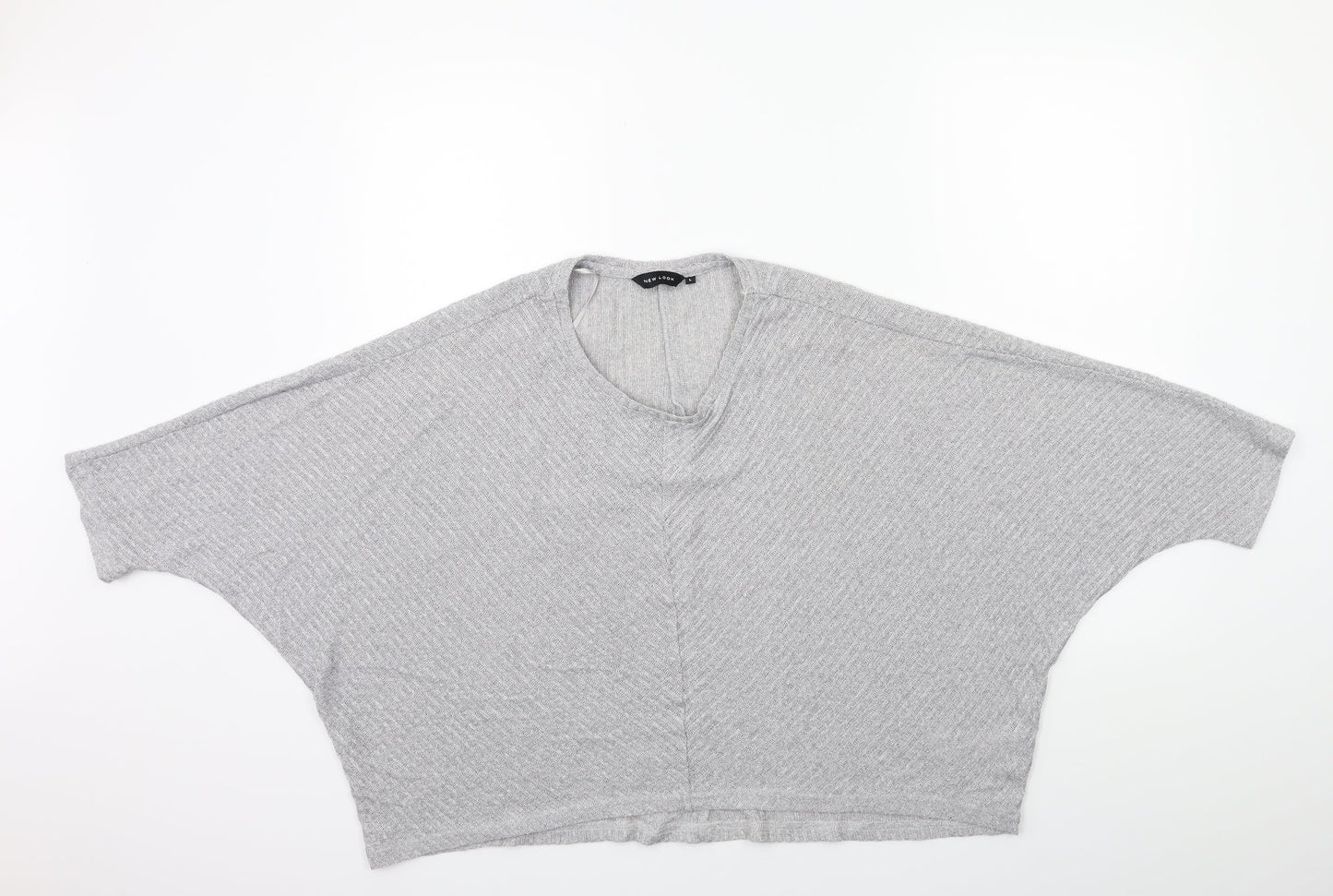 New Look Womens Grey  Knit Pullover Jumper Size L