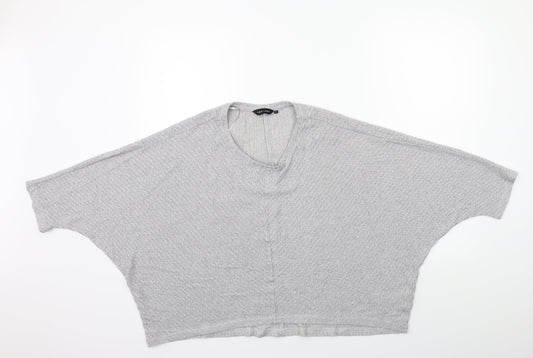 New Look Womens Grey  Knit Pullover Jumper Size L