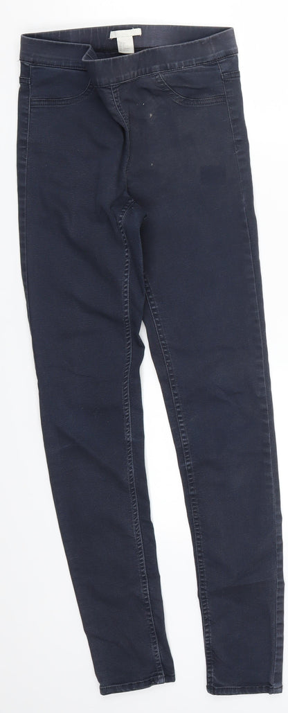 Preloved H&M Womens Blue  Denim Jegging Jeans Size 6 L27 in - Front