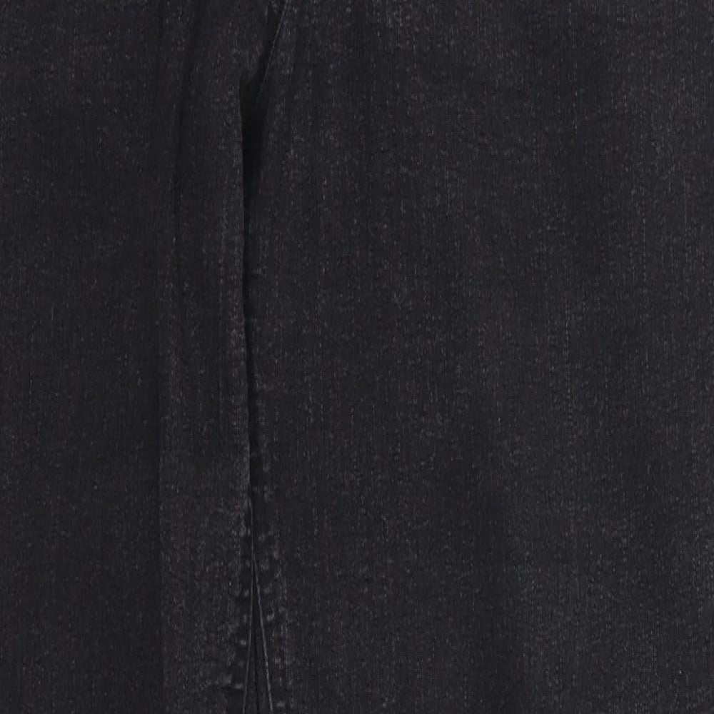 Preworn Womens Black  Denim Skinny Jeans Size 33 in L29 in