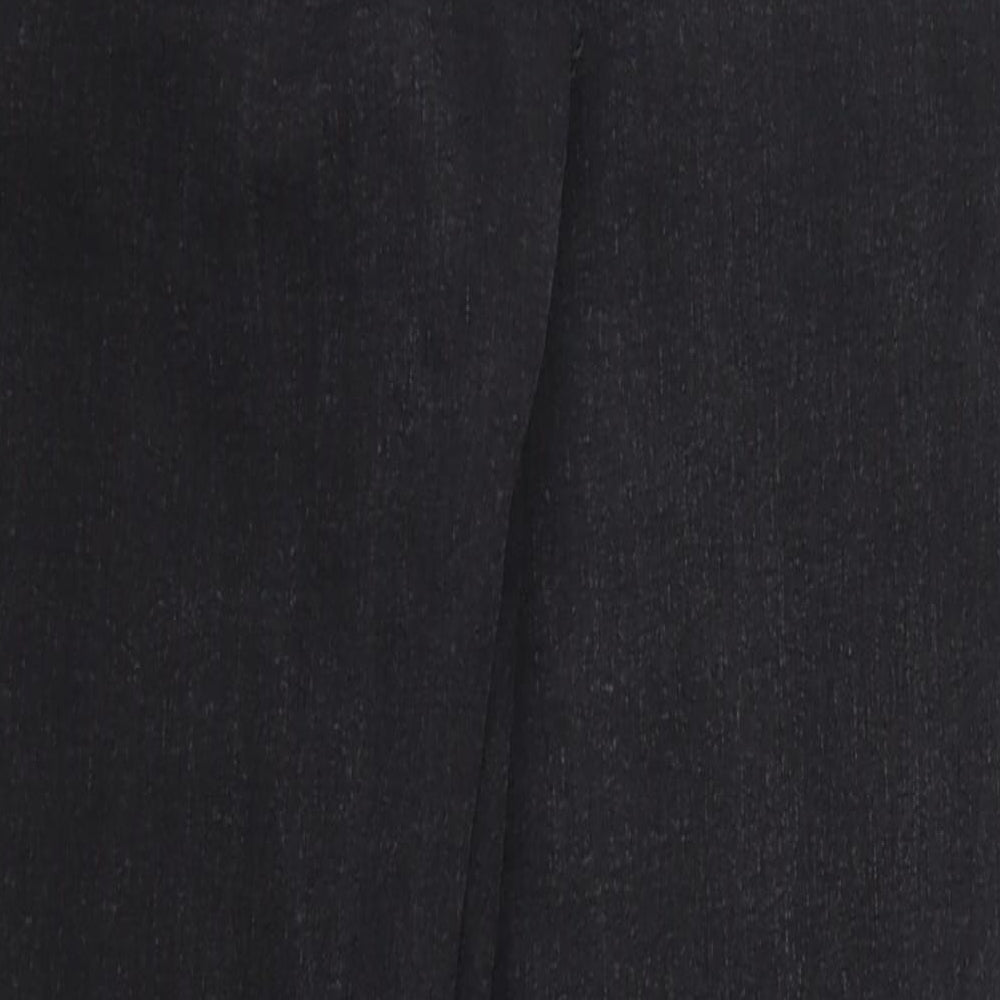 Preworn Womens Black  Denim Skinny Jeans Size 33 in L29 in