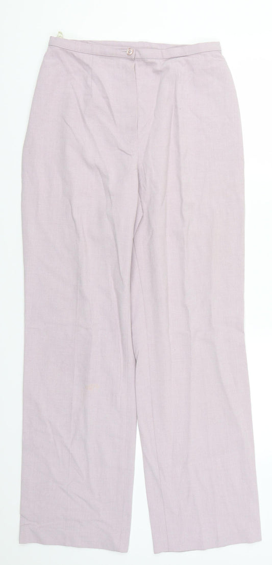 Marks and Spencer Womens Purple   Trousers  Size 14 L29 in