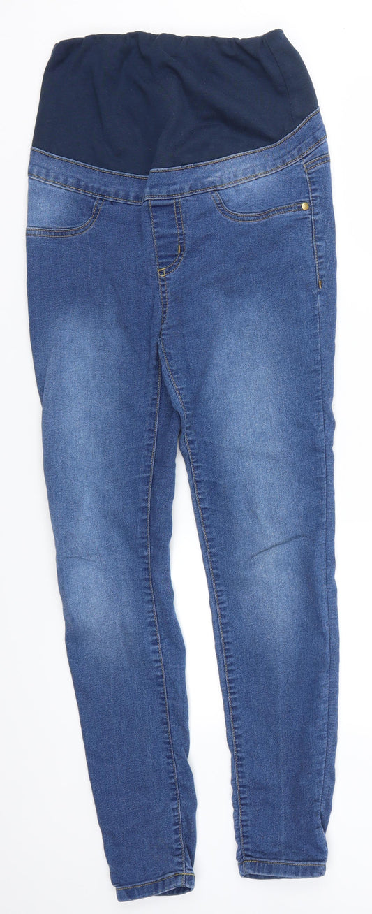 Preloved Boohoo Womens Blue  Denim Skinny Jeans Size 8 L28 in - Front