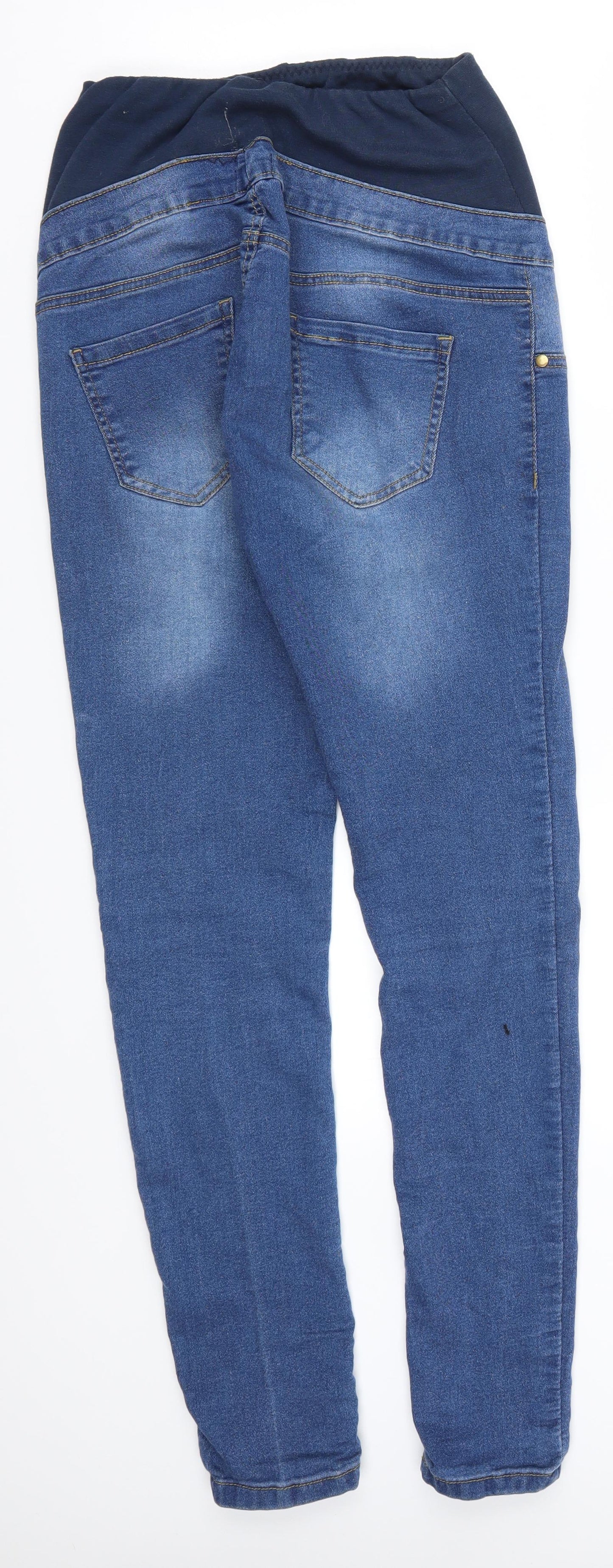 Boohoo Womens Blue  Denim Skinny Jeans Size 8 L28 in