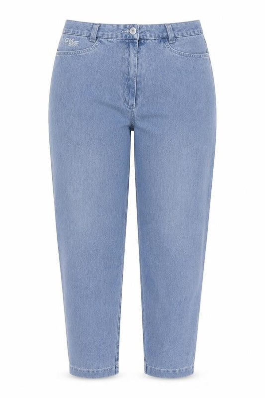Gaby Mersmann Womens Blue  Denim Straight Jeans Size 14 L28 in