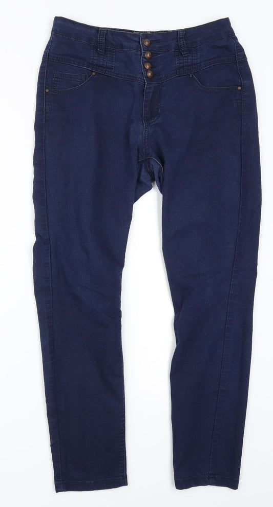 Yes Yes Womens Blue  Denim Skinny Jeans Size 14 L27 in