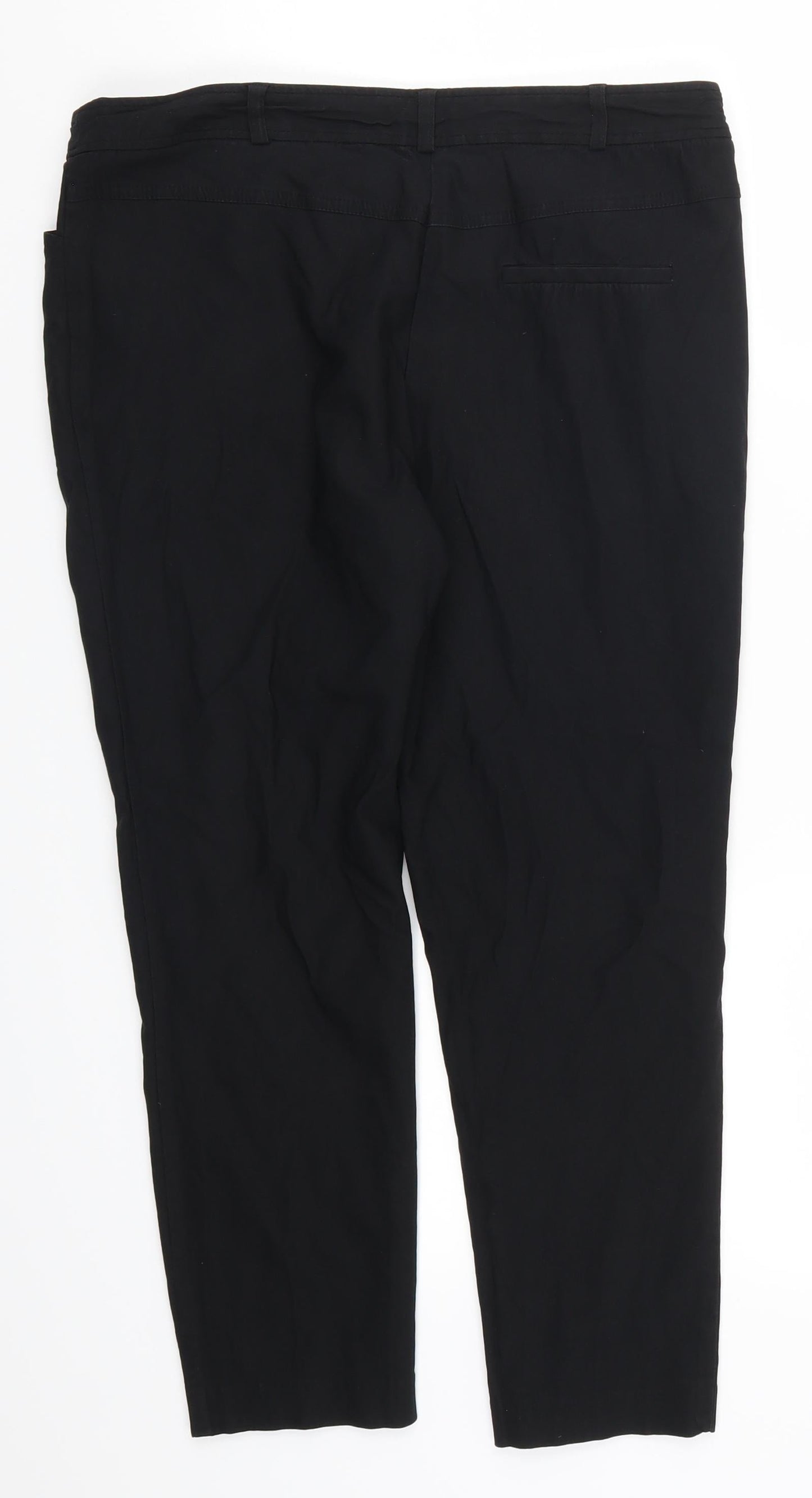 George Womens Black   Trousers  Size 12 L23 in