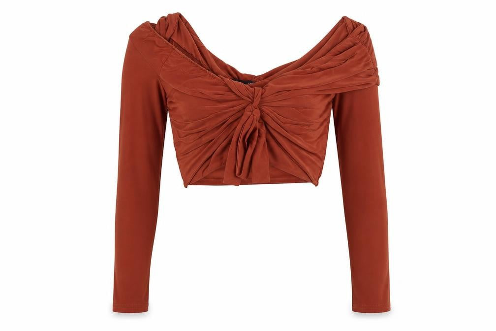 PRETTYLITTLETHING Womens Red   Basic Blouse Size 12